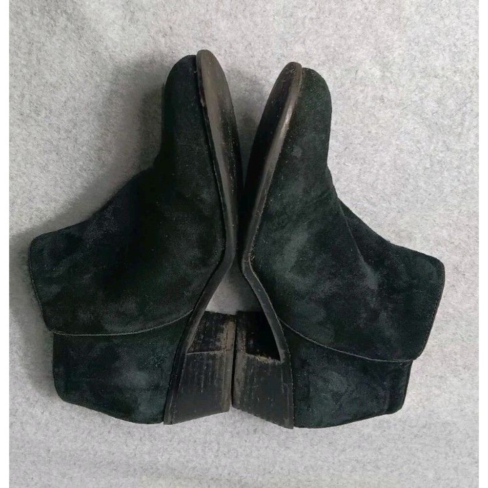 Vionic Joy Serena Suede Ankle Boots 9.5 Black Side Zip Tassel Casual Comfort - Picture 6 of 12